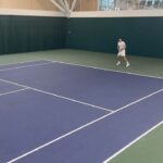 Giles Matthey Instagram - Character training 🎾 🎥 📺 🤫 thanks to @harriet_dart legend Wimbledon