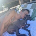 Giles Matthey Instagram – Just a man and his dog . (🧍‍♂️🐶 ) #dog