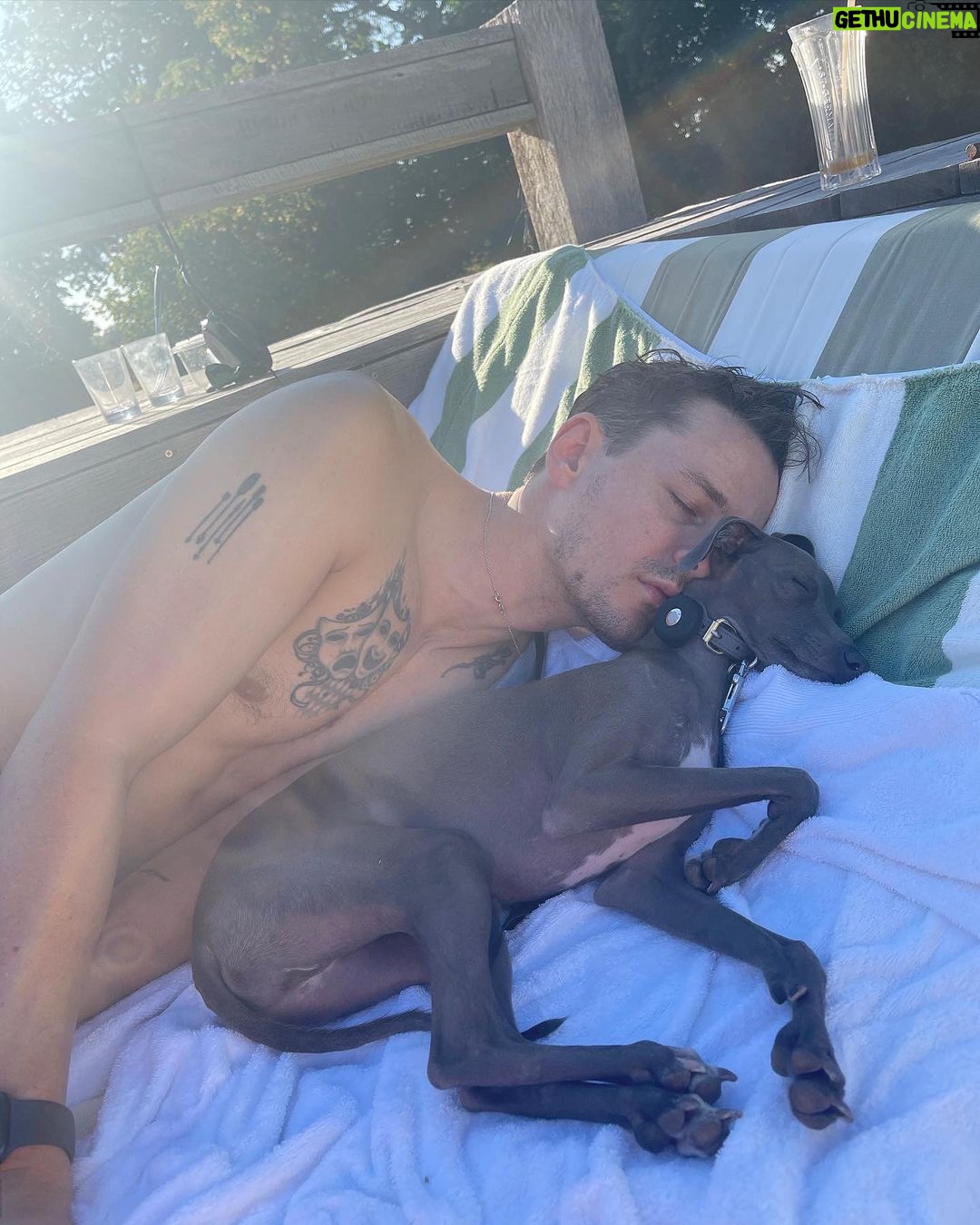 Giles Matthey Instagram - Just a man and his dog . (🧍♂️🐶 ) #dog