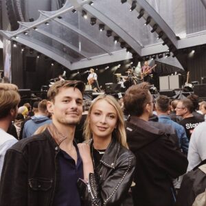 Giles Matthey Instagram - Such a proud moment watching my dear step brother support @therollingstones. Flew all the way to Berlin to witness @lukewhereyougoing , @petekooks , @hughsaan and Alexis play to 80,000 people.