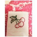 Ginnifer Goodwin Instagram - I stitched up this one for Marc because “wah wah,” and because “idle hands,” etc. #whywomenkill on @paramountplus #marccherry #embroidery