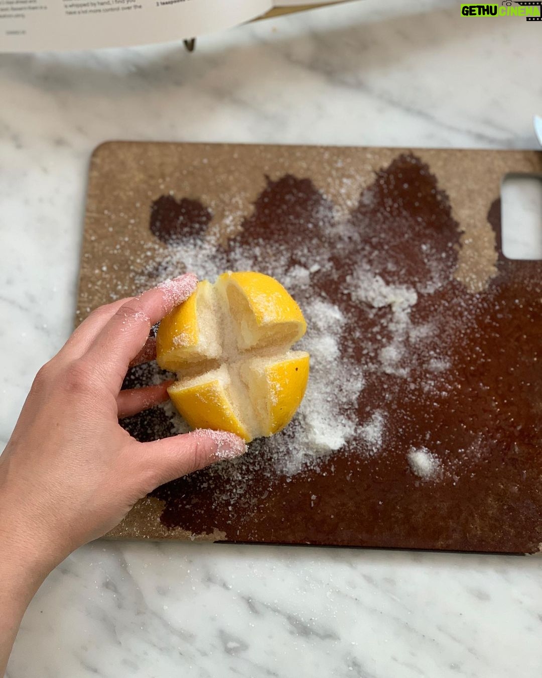 Ginnifer Goodwin Instagram - Preserve lemons and then eat them on everything. Also, use a shot glass as a sort of weight, wedged beneath the jar’s lid, so that the lemons remain submerged and never* mold. *They will keep for a year.