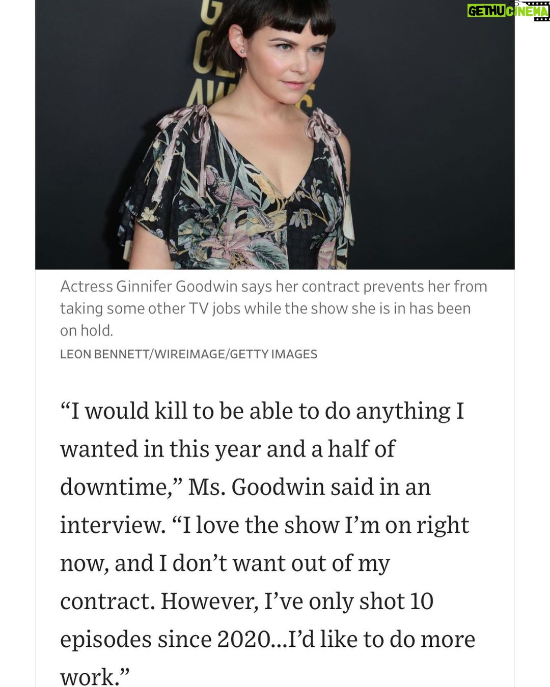 Ginnifer Goodwin Instagram - @wsj by Anne Steele + Robbie Whelan #CAFAIRAct #sagaftramember cc: @sagaftra