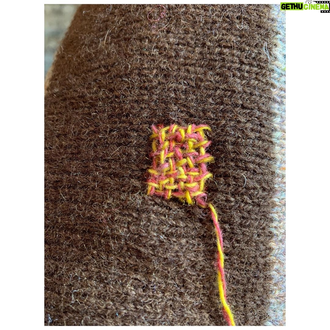 Ginnifer Goodwin Instagram - #darn it. #makedoandmend