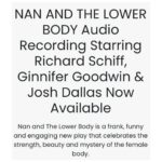 Ginnifer Goodwin Instagram - Honored AF to have (audio) played with @jessiedickeyextra. Listen to NAN AND THE LOWER BODY @latheatreworks. (For all you #Oncers out there, it’s a @joshdallas + @therichardschiff reunion!)