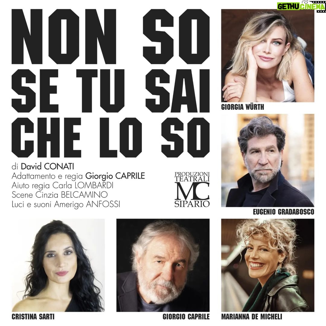 Giorgia Wurth Instagram - a Roma al Teatro Tor Bella Monaca il 19/20/21 Gennaio... venite? π