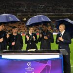 Giulia Mizzoni Instagram - About last night… ☔️🏆♥️ 📸 @claudiovillaphotographer #milannapoli #lafinaledelmondo #championsleague #ucl #quarterfinals #prime Milano Stadio San Siro
