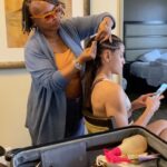 Gloria de Paula Instagram - Hair done ✅ Ready to go #UFCAustin