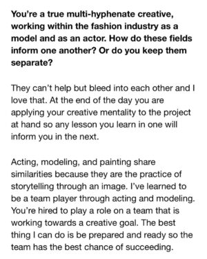 Gordon Winarick Instagram - Big Thanks @cfda. Big thanks🗺
“Be just as happy for the success of others as you are about your own!” 
Full interview in Bio