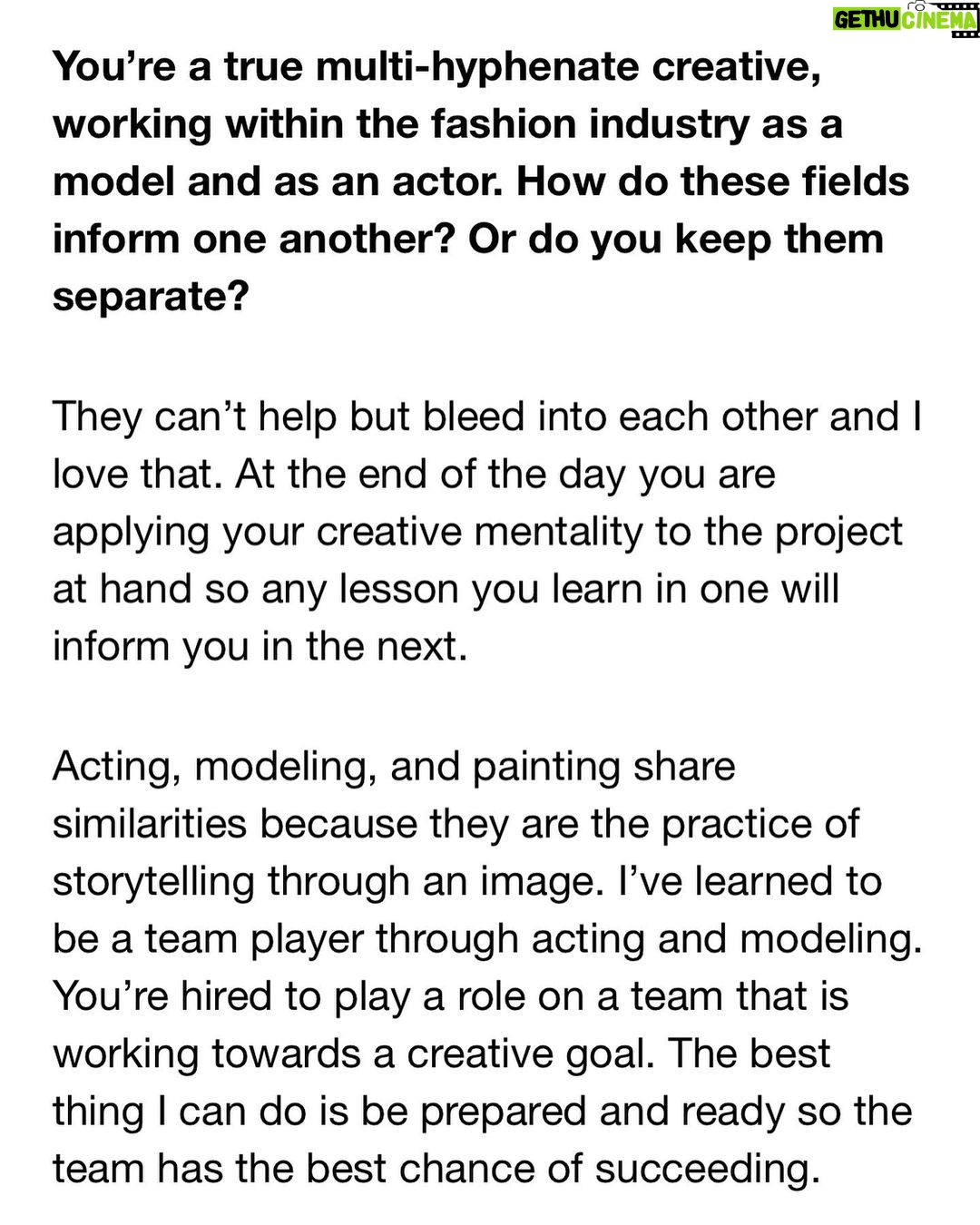 Gordon Winarick - 680 Likes - Big Thanks @cfda. Big thanks🗺
“Be just as happy for the success of others as you are about your own!”
Full interview in Bio