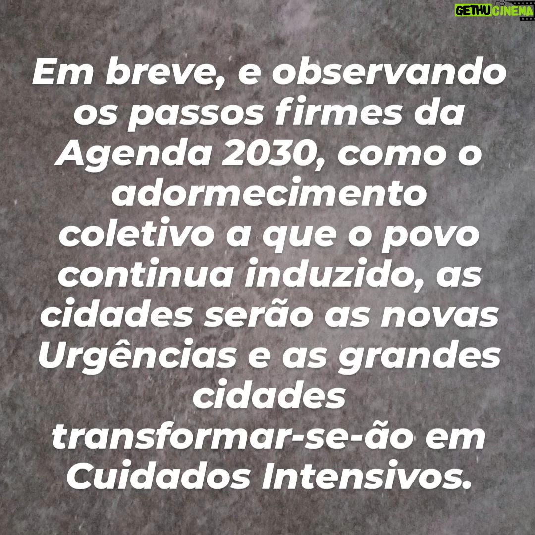 Gustavo Santos Instagram - OBED"O"ENTES! AS CIDADES JÁ SÃO CENTRAIS DE OBEDIÊNCIA. DISFARÇADAS DE FACILIDADES, NÃO PASSAM, PARA A MAIORIA DAS PESSOAS, DE TÚNEIS ESCUROS E INTERMINÁVEIS, ONDE TUDO O QUE TEM VERDADEIRAMENTE VALOR, SE ESGOTA TODOS OS DIAS. O TEMPO. O ESPAÇO. A ESPERANÇA. A SAÚDE. A LIBERDADE. A DIGNIDADE. A ALMA. A NATUREZA. O AMOR. SE ALGUMA VOZ EM TI, TE PEDE PARA MUDAR, HONRA-A. E CONFIA. ABRAÇO FORTE.