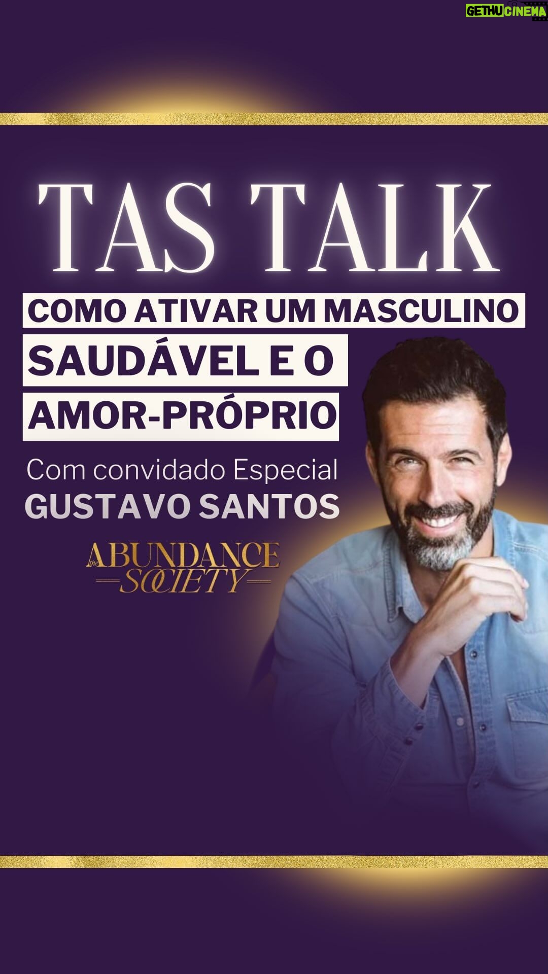 Gustavo Santos Instagram - VIVER SEM MEDO… … é essencial para uma Vida de Plena Abundância e Liberdade. O Masculino é a energia penetrativa, a capacidade de “penetrar” o mundo com a nossa missão, dom, serviço. É a energia masculina que te dá a coragem de ir além do medo, abraçar tudo que és e expor-te na tua verdade, para além do medo das consequências. Estar bloqueada com o medo e não expor a tua verdade ao mundo é característica de um masculino ferido…. Um masculino que precisa sanação e modelos positivos de pessoas com a energia masculina equilibrada. Uma das pessoas que mais me inspira neste masculino saudável é o fabuloso Gustavo Santos!! Conheci-o através do seu livro “Não Obedeças Mais” em 2022, o ano em que o meu masculino interior se sentiu profundamente ferido e fui completamente ativada pelas suas palavras de força e coragem. Um Homem com H grande. Um Homem que diz a sua Verdade… E nos encoraja a dizer a nossa, em Respeito e Liberdade. Um Homem que coloca a sua Missão, o Amor e a Família em primeiro lugar. Um Homem que vive sem Medo e é o arquétipo da Coragem. Um Homem que também tinha tudo para ficar calado… Tal como tu e eu… Mas não se cala, NUNCA. E inspira-nos a fazer o mesmo! Que esta Entrevista da TAS - The Abundance Society com o Gustavo Santos te ative tanto a ti como me ativou a mim: LINK NA BIO “TAS TALK” 🔥❤️ É preciso ter um Bela Energia Masculina Equilibrada para ser-se verdadeiramente quem se é numa sociedade que está desenhada para continuar a repressão e a opressão das massas. Gratidão Gustavo por tantas pérolas de sabedoria e palavras de ativação!! E para ter Sucesso e Abundância, é FUNDAMENTAL ter a energia masculina bem sanada… Desbloquear, ativar, desenvolver a capacidade de penetrar o mundo com a tua verdade! Sem isso, é como ter um carro só com duas rodas… Não vai funcionar bem… Vais perder tempo, dinheiro, energia e pôr em causa a tua saúde mental… Coragem RAINHA! Coragem REI!! Vieste cá para viver a Melhor Vida de Sempre!! ⚡🧲💪🌹 Acredita em ti, fortalece a auto-estima com esta entrevista com o Gustavo!