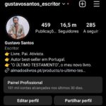 Gustavo Santos Instagram - SOBRE AFIRMAÇÃO! Estas minhas duas páginas, são dois cavalos de batalha. Duas forças que avançam em nome do AMOR e da FAMÍLIA, sobre o Medo, o Mal e a Mentira. E são duas, porque um dia o IG, estrangulou-me a primeira; e se algum dia censurar as duas, passarão a três. Nunca tive problemas em começar tudo de novo. Dá-me pica, aliás. Então, e para os que ainda não perceberam, aqui não encontrarão mi mi mis nem blá blá blás; aqui expõe-se a VERDADE como a vejo, sem adornos nem camuflagens. É assim que Sou. Sem papas na língua nem palas nos olhos, que aqui o Medo não manda em nada nem a minha LIBERDADE se encolhe perante preconceitos de ninguém. É um honra estar vivo. Sobretudo, nos tempos que atravessamos. E se cá andamos, não é para obedecermos; é para nos apaixonarmos, para arriscarmos, para vivermos quem somos e, dessa forma, contribuirmos para que este lugar seja melhor do que era quando chegámos. A nossa intensidade questiona. A nossa leveza, também. As pessoas param para perguntar-se, como é possível? Mas é! Algumas, ousam conhecer-se; outras, desatam a espernear porque não conseguem conviver com a nossa força, com a nossa DIGNIDADE, com a ausência em nós de tudo o que as preenche e atormenta. Convido-te, então, a seguirmos lado a lado ou, para teu bem, a renderes-te e a seguires outro caminho, outras páginas. Aqui avança-se e avançar-se-á sempre. Por AMOR... sem Medo! Seguimos juntos?