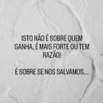 Gustavo Santos Instagram - ISTO NÃO É SOBRE QUEM GANHA, É MAIS FORTE OU TEM RAZÃO! É SOBRE SE NOS SALVAMOS... DEIXO AQUI UM ABRAÇO MAIOR DO QUE AQUILO QUE NOS SEPARA, PARA TODOS OS MEUS IRMÃOS E IRMÃS DO CORAÇÃO. VOCÊS SABEM QUEM SÃO. SÓ O AMOR É CAPAZ DE HONRAR A DIFERENÇA.