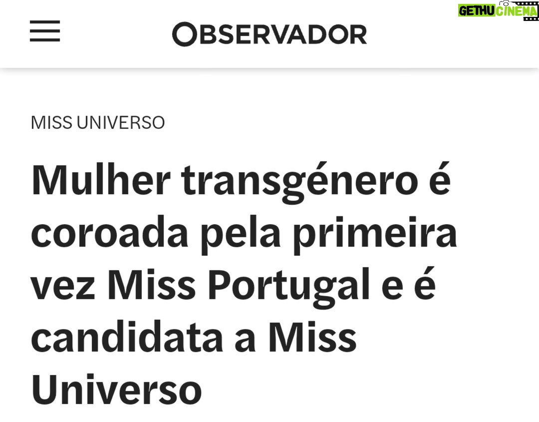 Gustavo Santos - 899 Likes - ESTE HOMEM (XY) FOI COROADO COMO A MULHER MAIS BONITA DE PORTUGAL E VAI REPRESENTAR-NOS NA ESFERA MUNDIAL.
NADA CONTRA!
NEM OPINO SOBRE A SUA BELEZA OU FALTA DELA, ATÉ PORQUE DEIXOU DE SER SOBRE BELEZA.
E TAMBÉM NÃO TEM NADA A VER COM IGUALDADE OU LIBERDADE.
É SOBRE POLÍTICA. É SOBRE IDEOLOGIA.
CADA ADULTO É LIVRE DE FAZER O CAMINHO QUE CONSIDERA SER O MELHOR PARA SI, MAS É FUNDAMENTAL PROTEGER AS NOSSAS CRIANÇAS DESTA PROPAGANDA OBSCURA (JÁ DISSEMINADA NAS ESCOLAS) QUE VISA, OBVIAMENTE, CONFUNDI-LAS E, LITERALMENTE, CASTRÁ-LAS.
OS ESTADOS TUDO FARÃO PARA POTENCIAR AS PRECIPITAÇÕES EM MASSA.
ESTÁ NA AGENDA.
PORTANTO PAIS, E OBVIAMENTE TEMOS DE SER NÓS O ELO MAIS FORTE DOS NOSSOS FILHOS, É FUNDAMENTAL PRESENÇA, COMUNICAÇÃO E VERDADE.
RESPONSABILIDADE, ACIMA DE TUDO.
RESPEITO, SIM; CONSENTIMENTO A MENORES, NUNCA.
UMA MUDANÇA LIBERTA, UMA MUDANÇA MATA.
CONSCIÊNCIA, BOM SENSO E, CLARO, RESPEITO POR TODOS, CRIANÇAS INCLUÍDAS.
ABRAÇO FORTE.