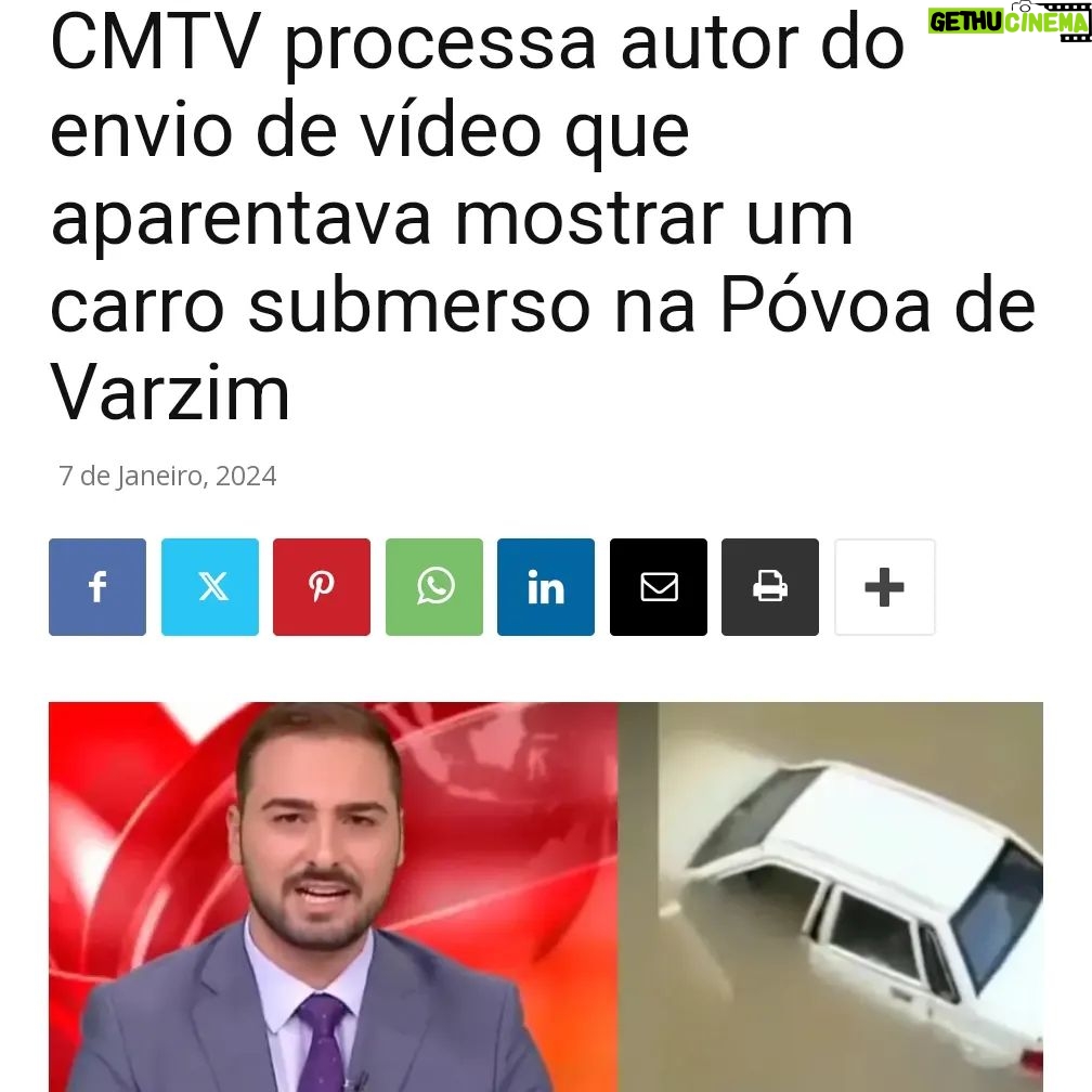 Gustavo Santos Instagram - Há uns meses, partilhei esta encrenca, passada em direto neste canal. Dei a minha opinião, como dou sempre, e bola para a frente. Só que há dois dias, vi esta notícia e venho, tendo em conta o descalabro do que li, partilhar, novamente, o que interpreto. Então, em vez de se responsabilizarem pela incompetência e pela fome desmesurada que têm de caos (tudo pelas audiências), escudam-se na "boa fé" do canal (tão bonzinhos que eles são) e vão, então, processar ferozmente o autor da brincadeira. Seria a mesma coisa que me escreverem um livro, publicá-lo sem saber o que lá estava escrito e depois processar a pessoa que mo escreveu porque não gostei do que li. Ou seja, culpar a pessoa porque acreditei nela sem a conhecer de lado nenhum, assim como às suas intenções. Que vergonha. Péssimo exemplo público. Muita sorte para o autor do vídeo. Espero que encontre alguém à altura para defender a sua liberdade (para brincar). E concluo, num mundo um bocadinho melhor, este canal não existiria. Abraço forte.