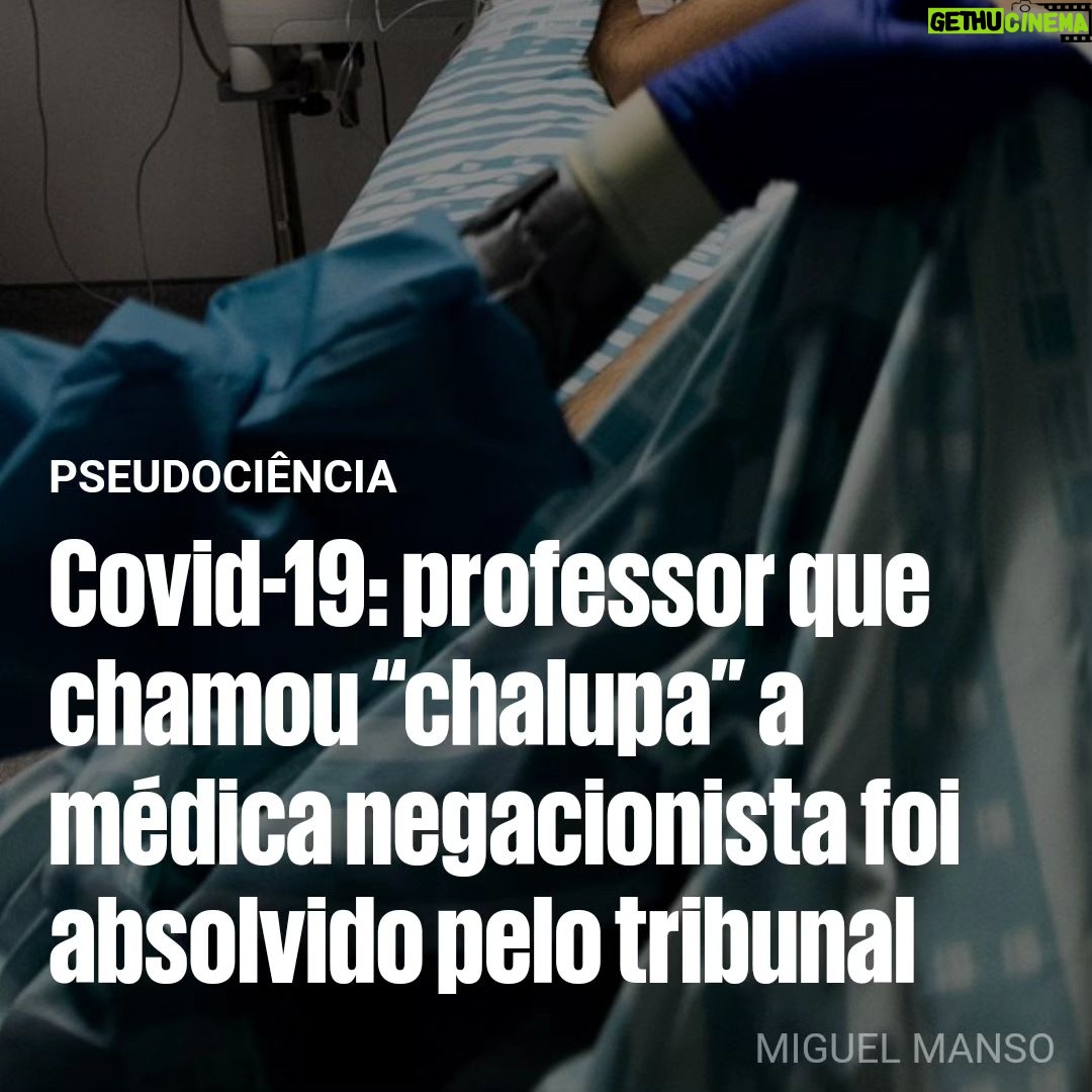 Gustavo Santos Instagram - SOBRE UM JORNALISTA ("MANSO" DE NOME) E UM STÔR (SEM NADA PARA FAZER). No jornalismo de Verdade, ético, isento e digno, ninguém com carteira deveria qualificar/rotular alguém de/como coisa nenhuma, tipo "Negacionista". Mas o "Manso", fê-lo. Enfim, mais um filho legítimo de um jornal desinformativo de nome @publico.pt , com quem até o intensivista menos intensivo do país já colaborou. E depois, o Stôr. Alguém capaz de tornar o ensino pior do que aquilo que já é, independentemente de todo o brio e esforço de todos aqueles que, verdadeiramente, amam o que fazem e para quem o fazem. Chamar a alguém, porque tem uma opinião distinta da nossa, de "burra", é o maior atestado de burrice que podemos assinar com o nosso nome. Mas não ficou por aqui. O Stôr, insurgiu-se contra a desinformação científica difundida pelo movimento "Médicos pela Verdade". Mas que informações teria ele? Que certezas teria o Stôr? Em que bases científicas sustentou a ira contra a malta que não foi no engodo? É porque não existiam. Stôr, a comuni"coação" social não é ciência. Se fosse mauzinho, diria para a cura em que tanto acredita lhe tratar da saúde, mas não sou. Desejo, portanto e apenas, que aproveite o tempo livre que possa ter para se dedicar à família e à Natureza. Pode ser que num desses momentos, encontre a paz consigo mesmo e ainda vá a tempo de ensinar alguma coisa de jeito a alguém. Malta, temos de estar preparados para tudo! Abraço forte.