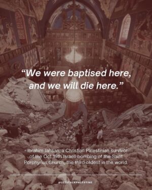 Hāwane Rios Instagram - amplifying from @letstalkpalestine 

“This is not a normal Christmas, and yet many Christians in the West continue to support Israel. Here are six things to remember as a genocide unfolds in the land where Christianity and Jesus were born, as the earliest Christian community in the world faces extermination.”

#palestine #freepalestine #israel #telaviv #bethlehem #jerusalem #nazareth #jesus #christian #bible #christianity #christmas #merrychristmas #arab #santa #islam #muslim #gaza #savegaza #gaza_under_attack #news #media #history #politics #activism #hannukah