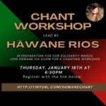 Hāwane Rios Instagram - Papa Oli for Palestine Solidarity Join me tomorrow evening to learn the oli for Palestine featured in our newest solidarity single, ‘No More War,’ by @kaiboymusic, @thesteppasofficial, and myself. This oli will be offered at both Free Palestine Events - the first one being on January 23rd Rally at the Capitol - visit @rise_for_palestine for more information. The second being the Free Palestine March on January 28th organized by @citizensforpeacehawaii. This is an intended to be a safe space for Palestinian people living in Hawai’i and for the allies of our community choosing to stand for a permanent ceasefire and return of sovereignty. I will not tolerate any hate or zionist agendas within this hui. “Join @hawanemusic for a chanting workshop tomorrow, 1/18/24 , 6PM via zoom. Please rsvp using the link provided on the flyer.” Kū nā Kia‘i Mauna a Wākea! Kū nā Kia‘i Palesetina! Puu Huluhulu