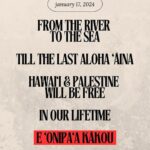Hāwane Rios Instagram - amplifying from @af3irmhawaii “131 years of illegal occupation. There was a time before; there will be a time after. E ‘onipa‘a kākou. ❤️‍🔥” #FreeHawaii #Hawaii