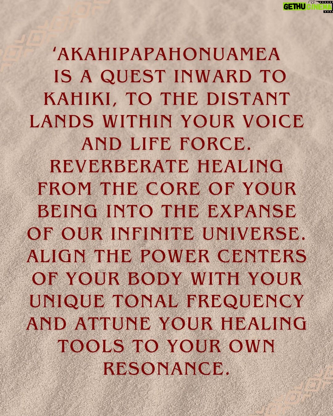 Hāwane Rios Instagram - Hale Haumea Presents ‘Akahipapahonuamea Journey with me, Kumu ‘Akahi o ka Hale Haumea, living cultural bearer and teacher of chant, Hāwane Paʻa Makekau, for a six week spiritual voyage into the realm of healing through the vessel of oli. Delve into centering and grounding practices rooted, cultivated, and evolved in the sacred lands of Hawaiʻinuiākea. ʻAkahipapahonuamea is a quest inward to Kahiki, to the distant lands within your voice and life force. Reverberate healing from the core of your being into the expanse of our infinite universe. Align the power centers of your body with your unique tonal frequency and attune your healing tools to your own resonance. Create your own altar to intergenerational healing with oli, pule, and aha - chant, prayer, and ceremony. Reclaim your first companion, your first sense of sovereignty. Your own voice. A he leo wale nō Website and Registration coming soon at ulaaihawane.com This online six week course comes with a fee, however, it will be free of charge to all Lahaina and Maui Fire survivors and all Palestinian People who feel called to be in this space. I look forward to chanting with you. @halehaumea Puu Huluhulu