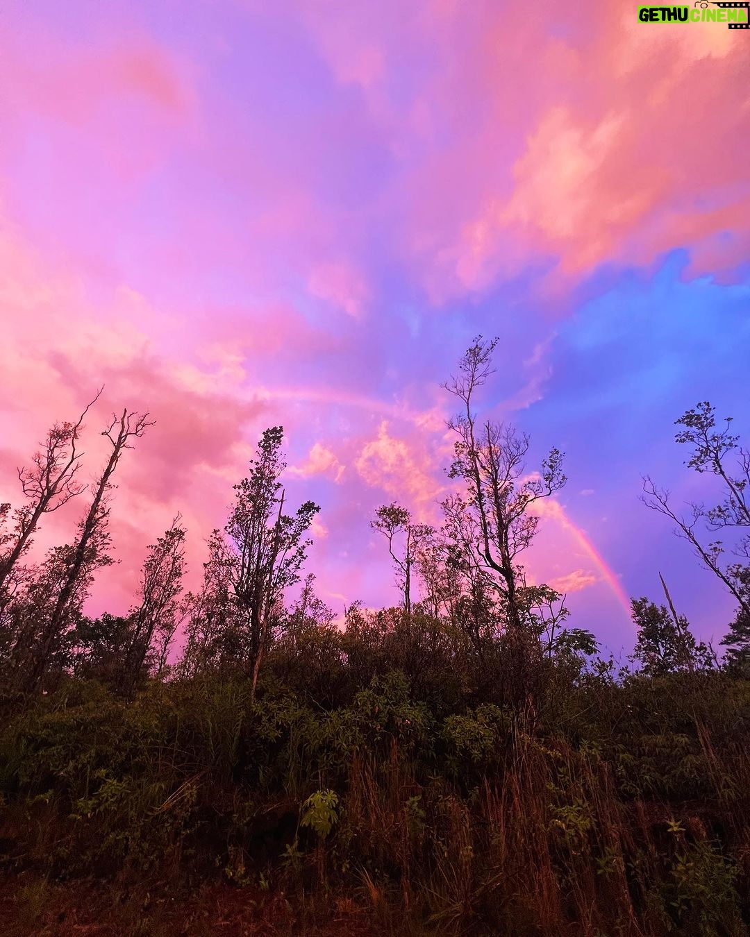 Hāwane Rios Instagram - my beloved adores twilight she loves to see the night make way for the day so much so that when i wake up before sunrise all i see is Hōpoelehua in land and sky to hold and be held by her and everything she loves what a gift today i poured honey on my heart and welcomed the storms of Lono within & without i leaned deeply into the sweetness of fresh rain on lehua blossoms and sang sweet songs for a world that has become too bitter waiho‘olu‘u(lu‘u kaumaha)