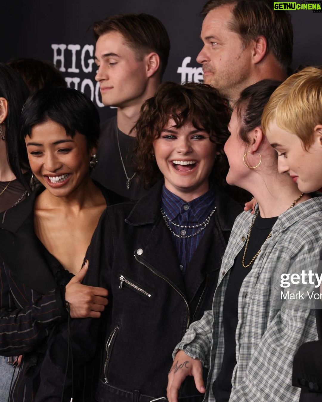 Haley Tju Instagram - Brianne Tju at the launch party for her new @amazonfreevee show “High School”, now streaming its first four episodes!!! She wears a vintage @dolcegabbana two piece set - reworked, @nodress_online top, @agentprovocateur bra, vtg @chanelofficial shoes, @margesherwood_official bag and @muddpearl earrings ✨ Styled by me 🖤 Los Angeles, California