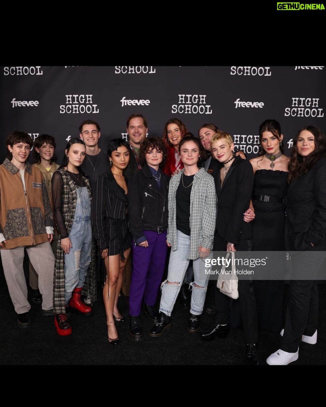 Haley Tju Instagram - Brianne Tju at the launch party for her new @amazonfreevee show “High School”, now streaming its first four episodes!!! She wears a vintage @dolcegabbana two piece set - reworked, @nodress_online top, @agentprovocateur bra, vtg @chanelofficial shoes, @margesherwood_official bag and @muddpearl earrings ✨ Styled by me 🖤 Los Angeles, California