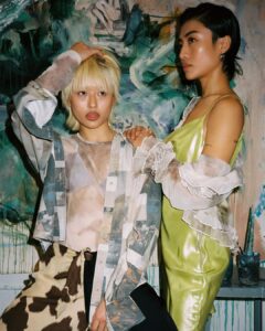 Haley Tju Instagram - Yes, we are indeed two different people for those who still think we are one person lol. Thank you @rabotworld for capturing us both in the same place and featuring us in your female portrait series. It’s always such a pleasure to be able to shoot with my sister 🫶 📸: @bellagadsby
