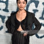 Haley Tju Instagram - Brianne Tju at the launch party for her new @amazonfreevee show “High School”, now streaming its first four episodes!!! She wears a vintage @dolcegabbana two piece set - reworked, @nodress_online top, @agentprovocateur bra, vtg @chanelofficial shoes, @margesherwood_official bag and @muddpearl earrings ✨ Styled by me 🖤 Los Angeles, California
