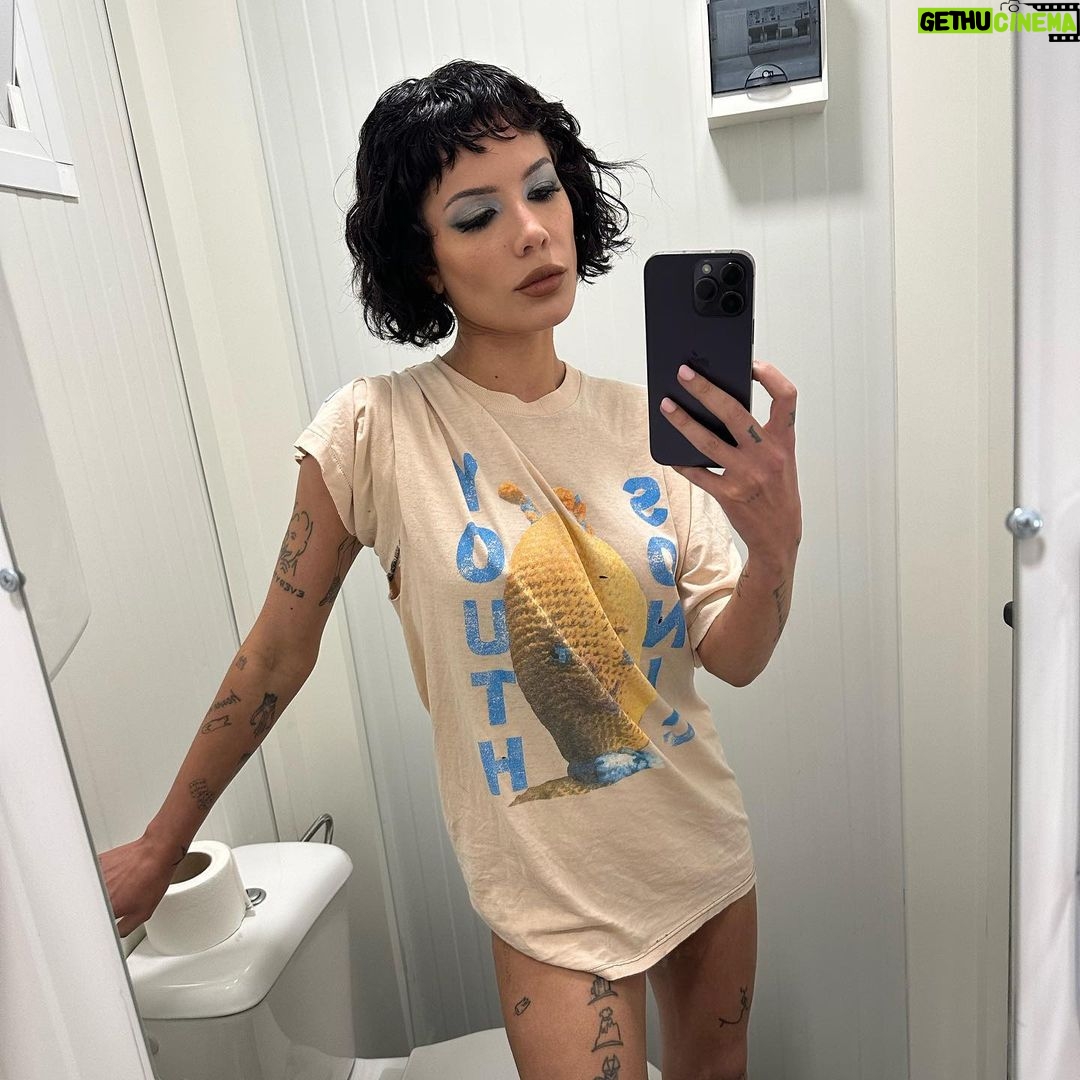 Halsey Instagram - trying to beat the “bad at posting” allegations. i take the pictures i just forget to share them. oops.🪱