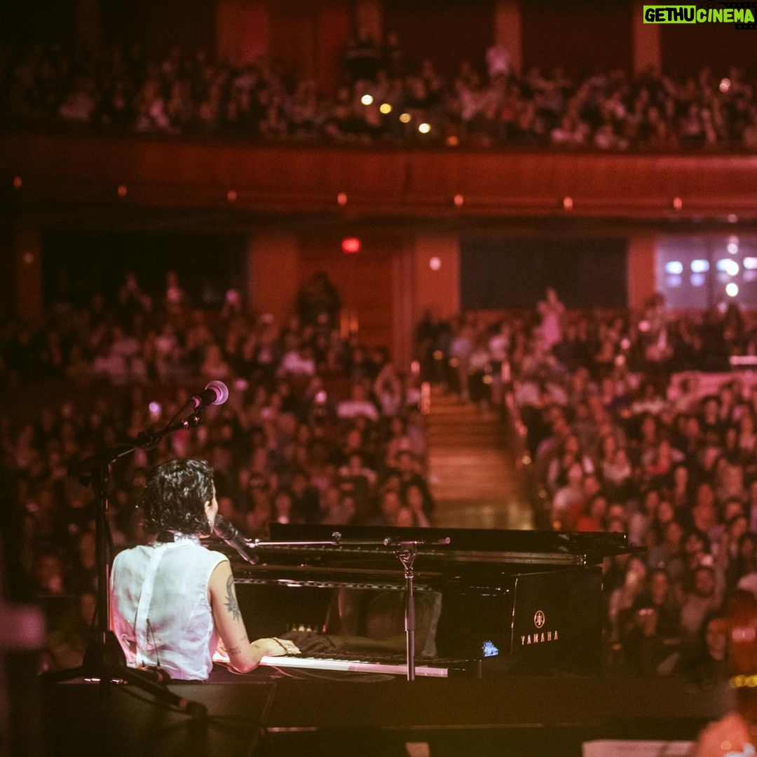 Halsey Instagram - Wept like a baby in my home state onstage last night. Full on ugly cried. Music is magic. Night 1 of the Orchestra summer shows is complete, and I’ll never be the same again. Thank you. Again tonight @njpac 🤍 Photos by @yasi of course Newark, New Jersey