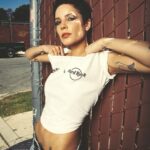 Halsey Instagram – super stoked to partner with @hardrockcafe this pride month 🤘🏼🤍 along with the string ensemble shows coming up, we’ve created limited edition tees inspired by my own personal collection of band and hard rock vintage tees. proceeds are donated to benefit global LGBTQ+ organizations @humanrightscampaign and @outrightintl through the Hard Rock Heals Foundation, starting with a $250,000 donation from me & hard rock! I distressed some of mine already, so I hope you love them and customize yours to be as unique as you are!
📷: @samdameshek