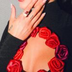 Halsey Instagram – @amfar part 2! 🌹right before I walked to stage to perform a few songs, in this stunning archive @chantalthomass A/W 1992 😭 with the perfect @manoloblahnik 🖤 #amfarcannes
Photos @samdameshek
Hair SLAYYYY @themartyharper
Styled by @lynalyson_
Makeup by me, @aboutfacebeauty