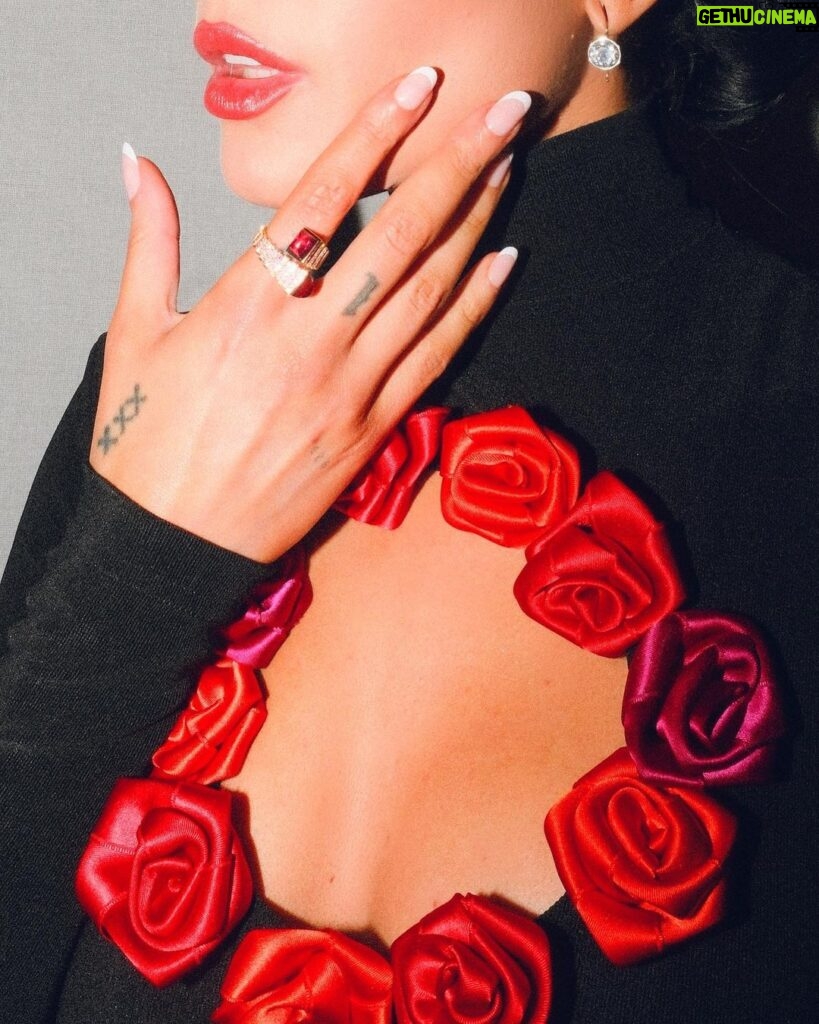 Halsey Instagram - @amfar part 2! 🌹right before I walked to stage to perform a few songs, in this stunning archive @chantalthomass A/W 1992 😭 with the perfect @manoloblahnik 🖤 #amfarcannes Photos @samdameshek Hair SLAYYYY @themartyharper Styled by @lynalyson_ Makeup by me, @aboutfacebeauty