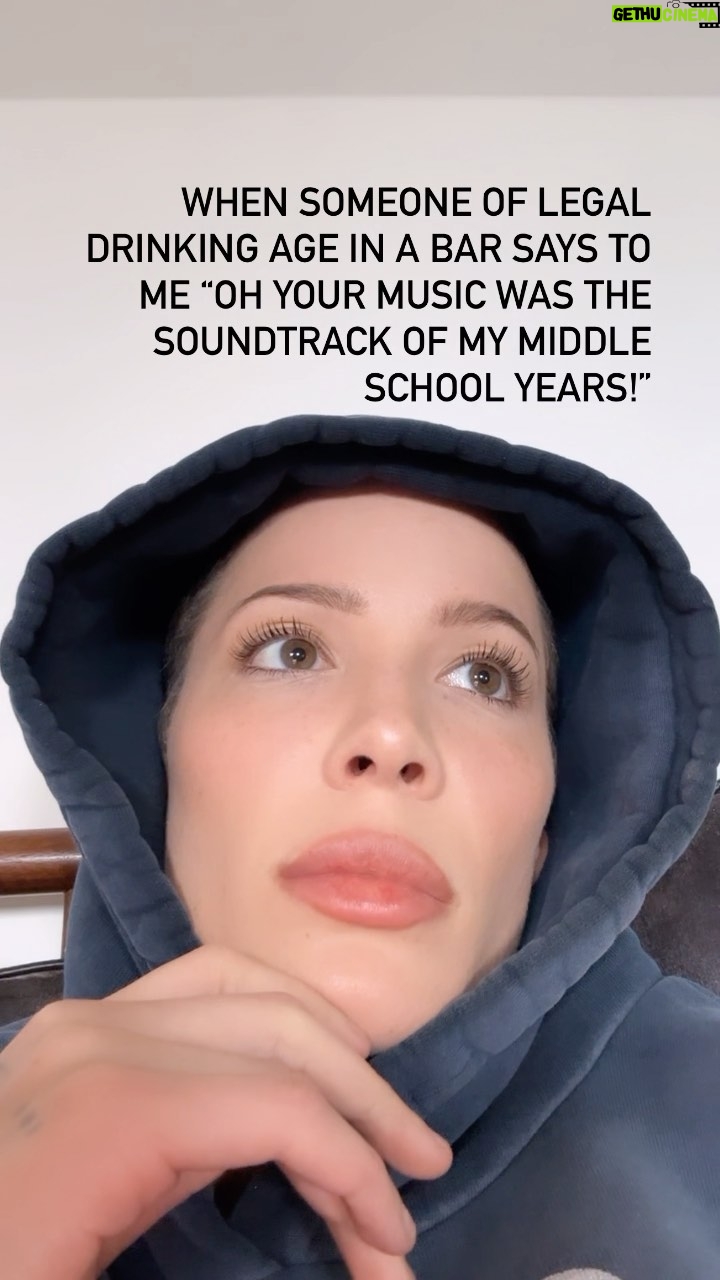 Halsey Instagram - when you guys get older, SO DO I !!!! Very rude of you to do that.