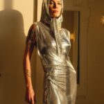 Halsey Instagram - a dazzling tear for @pacorabanne - thank you for having me photos @samdameshek styling @lynalyson_ artiste du headpiece @themartyharper