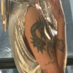 Halsey Instagram - a dazzling tear for @pacorabanne - thank you for having me photos @samdameshek styling @lynalyson_ artiste du headpiece @themartyharper