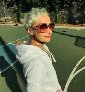 Halyna Hutchins Instagram - in my onesie with my lizard...Christmas holidays in Hollywood