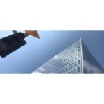 Halyna Hutchins Instagram – Downtown Sky.  Shot on iphone with Anamorphic lens. It became a permanent attachment to my phone. #downtownla #losangeles #arcitecture #photography #anamorphiclens #moment #nofilter Downtown Los Angeles