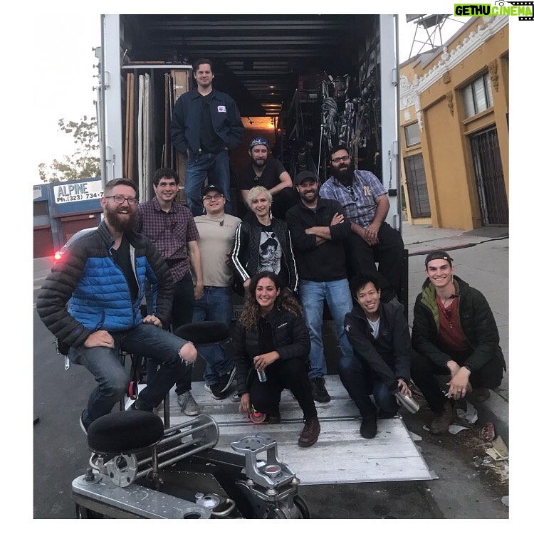 Halyna Hutchins Instagram - Our kickass 1st AD, camera and G&E team on Blindfire! I’m so grateful for all of your hard work and dedication on this movie! 4 more days to go! #film #onset #bts #grip&electric #camerateam #blindfirefilm #kandoofilms #feature #filmcrew #indiefilm Los Angeles, California