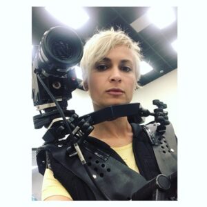 Halyna Hutchins Instagram - Quick camera rig test at Radiant Images for our POV shots on Blindfire.  #blindfirefilm #kandoofilms #cinematographer #cameratest #camerarig #radiantimages #cinematography #dop #womeninfilm #film