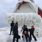 Halyna Hutchins Instagram - Light house at the end of the frozen pier. Our shooting location today. It was a long and very slippery hike with gear. I think it was probably one of the most exciting days for me on this film!................................................................. #michigan #filming #onset #onlocation #ice #frozenpeer #winterwonderland #lighthouse #drama #arrialexamini #kowaanamorphics #offhollywoodfilms #thecameradivision #cinematography #directorofphotography #behindthescenes #womeninfilm #lifeofadventure Grand Haven, Michigan