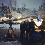 Halyna Hutchins Instagram - Getting ready to shoot our night exterior dream sequence in a frozen wonderland. #michigan #filmfamily #feature #bts #jib #frozen #onlocation #shootinginthesnow #cinematography #cinematographer #arri #quasarscience #offhollywoodfilms Kalamazoo, Michigan