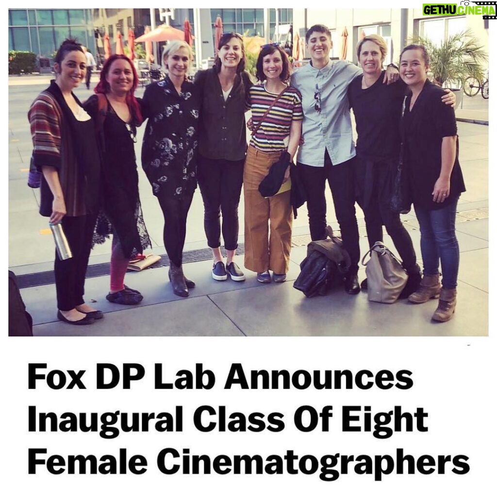 Halyna Hutchins Instagram - RepostBy @tarinanderson: "Thrilled to be a part of this amazing group of DP’s for the 2018 Fox DP Lab!" #cinematographer #womeninfilm #foxstudios #afi #foxdplab Fox Studio Lot