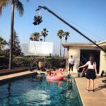 Halyna Hutchins Instagram - RepostBy @april_kelley: "@exit6filmfest asked me to write about my experience shooting our short film out in LA, but who am I kidding, this is just a soppy love letter to all the talented beauts who made it happen. LINK IN BIO! Yep. It was as awful & hellish as it looks ⚡️⚡️" (via #InstaRepost @AppsKottage) #arri #alexamini #anamorphic #jib #pool #calilife #onset