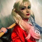 Halyna Hutchins Instagram - in character HMU - @mazenapuksto #halloween #halloweencostume #character #harleyquinn Los Angeles, California