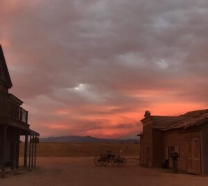 Halyna Hutchins Instagram - Incredible sky of New Mexico at Bonanza Creek Ranch. #sunset #western #filming #onlocation #bonanzacreekmovieranch