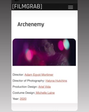 Halyna Hutchins Instagram - We are on Filmgrab!❤️ "Archenemy” (2020) - Adam Egypt Mortimer, DP: Halyna Hutchins, PD: Ariel Vida, CD: Michelle Laine
.⠀
.⠀
.⠀
.⠀
. 
#film #filmgrab #films #filmcommunity #movie #movies #cinema #productiondesign ⠀
#productiondesigner #cinematographer #cinematography #filmmaking #filmmaker #setlife #cinematic #directorofphotography #behindthescenes #filmmakerlife #mrcinematography #archenemy #adamegyptmortimer #spectrevision @adamegypt666 @halynahutchins @arielvida @glennhowerton @joemanganiello @amy.seimetz.1981 @michelle__laine @skylan_b @zolee.griggs #joemanganiello @stephenspeedssound @paullosada #panavision #panavisionofficial