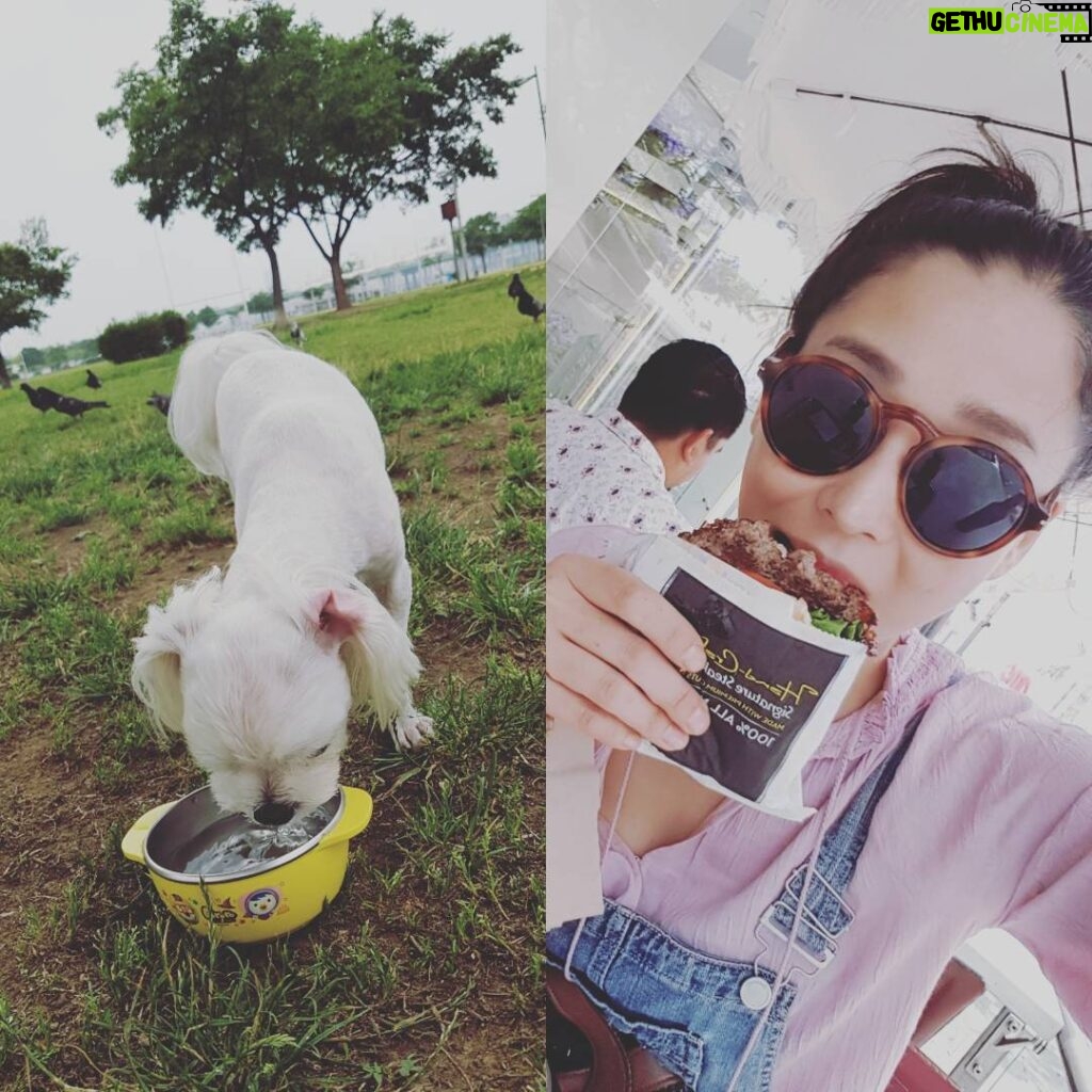 Han Go-eun Instagram - 한강 나들이후 간단한 브런치..